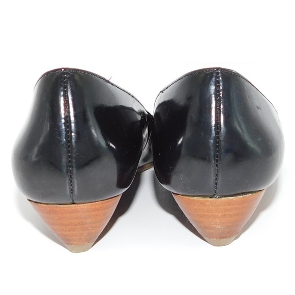 Steve Madden Patent Leather Open Toe Wedge Pump - Picture 5 of 8